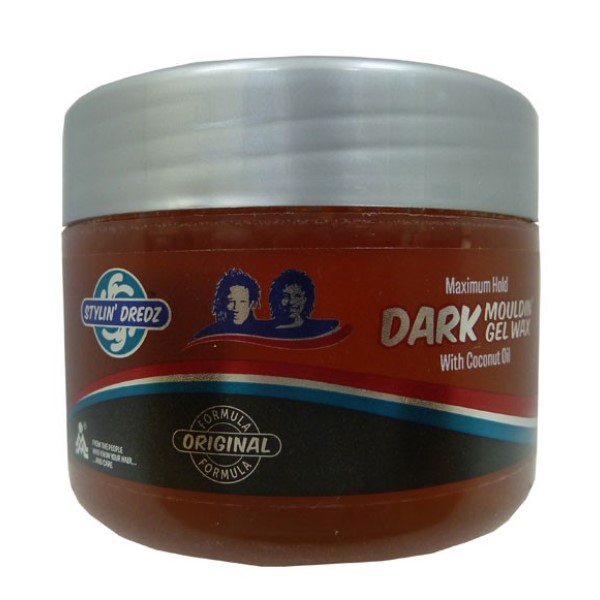 Styling Gel Stylin Dredz Maximum Hold Dark Mouldin Gel Wax With