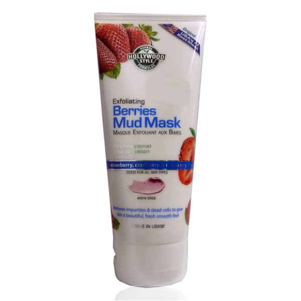 masks Hollywood Style Exfoliating Berries Mud Mask PaksWholesale