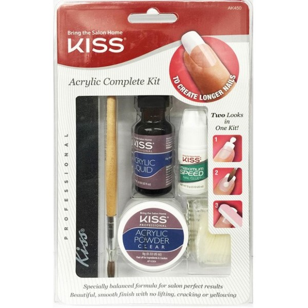 Kiss Products Implements Kiss Acrylic Complete Nail Kit Pakswholesale